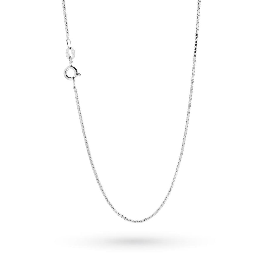 Catena in oro bianco 18 Kt Veneziana 45 cm 10804-350-070