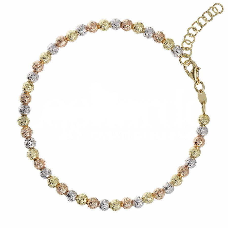 Bracciale donna in oro giallo, oro bianco e oro rosa 18 Kt Milleluci 11075-750-416