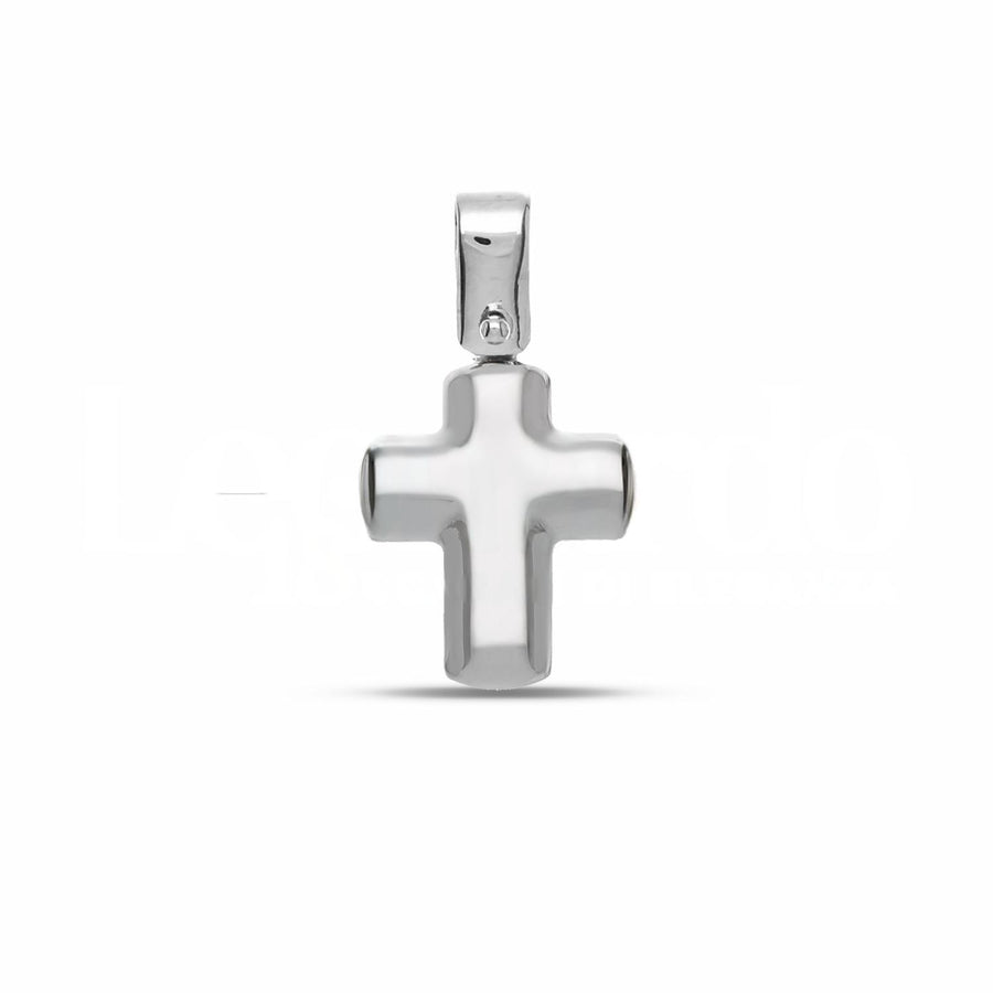 Ciondolo uomo in oro bianco 18 Kt Croce 11089-400-100