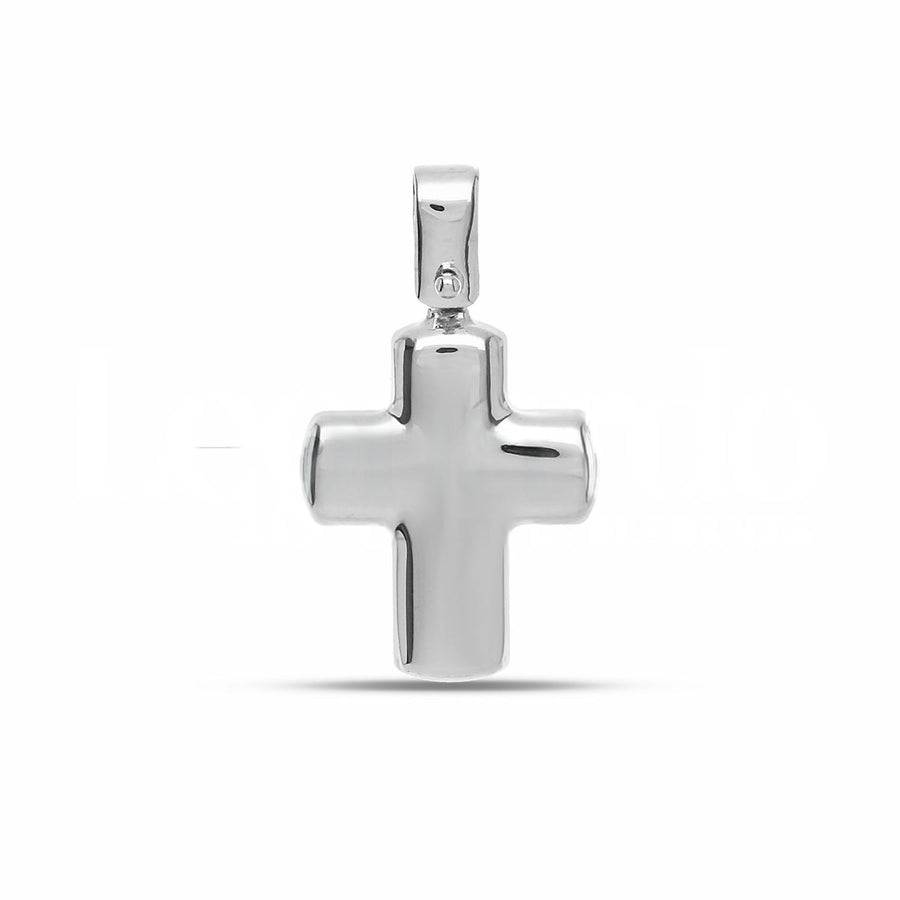 Ciondolo uomo in oro bianco 18 Kt Croce 11090-400-150