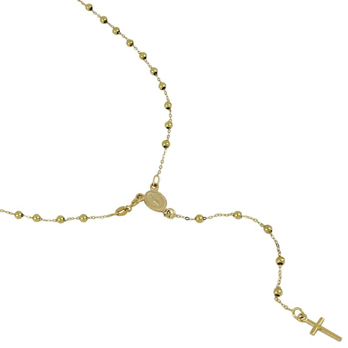 Collana uomo in oro giallo 18 Kt Rosario 50 Cm 11093-500-380