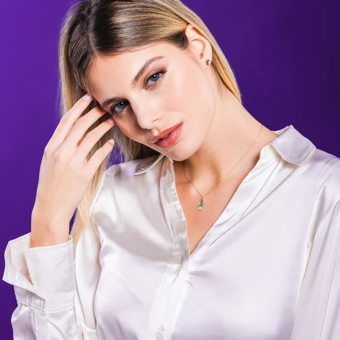 Collana donna Roberto Giannotti in oro con angelo NKT367