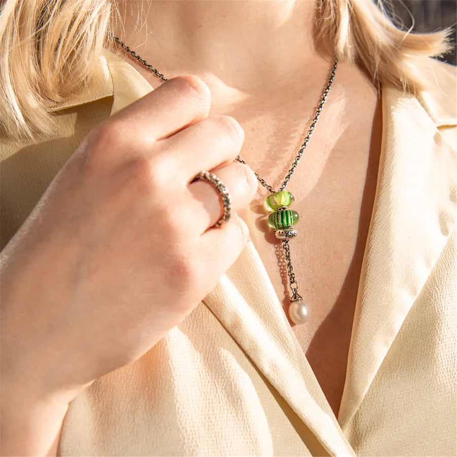 Trollbeads - Collana d'Argento con Perla