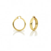 Orecchini donna Unoaerre a cerchio mini in bronzo dorato 1800