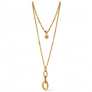 Collana donna Unoaerre in bronzo dorato 1894