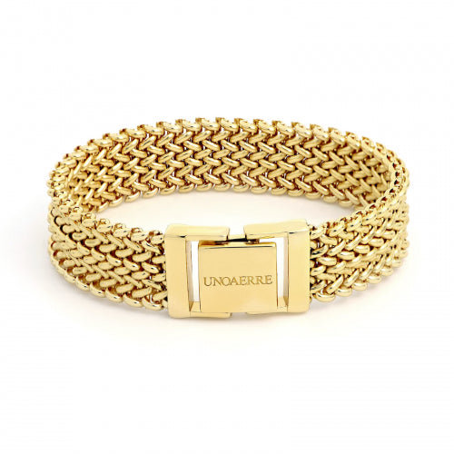 Bracciale donna Unoaerre in bronzo dorato 1981