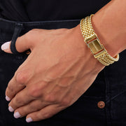 Bracciale donna Unoaerre in bronzo dorato 1981