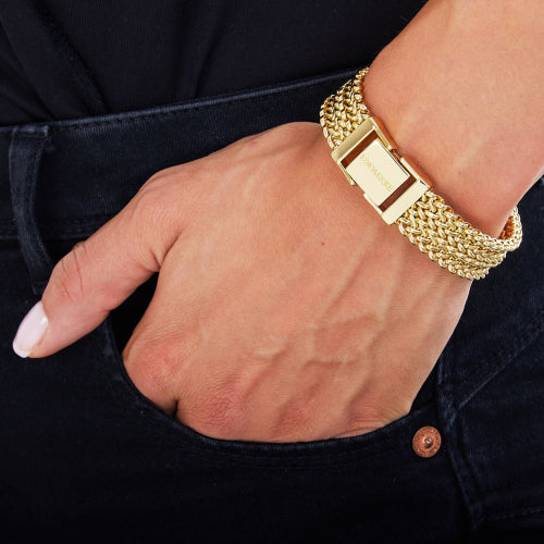 Bracciale donna Unoaerre in bronzo dorato 1981