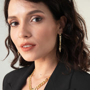 Orecchini donna Unoaerre lunghi Piramidi 2128