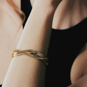 Bracciale donna Unoaerre  coda di volpe a intreccio 2220