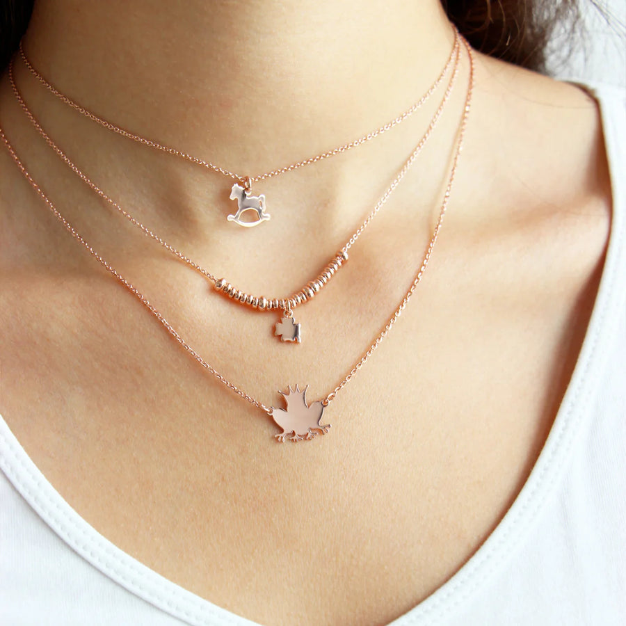 Collana donna Rue des Mille micro anelli - Quadrifoglio GR-002 1SOG QUAD