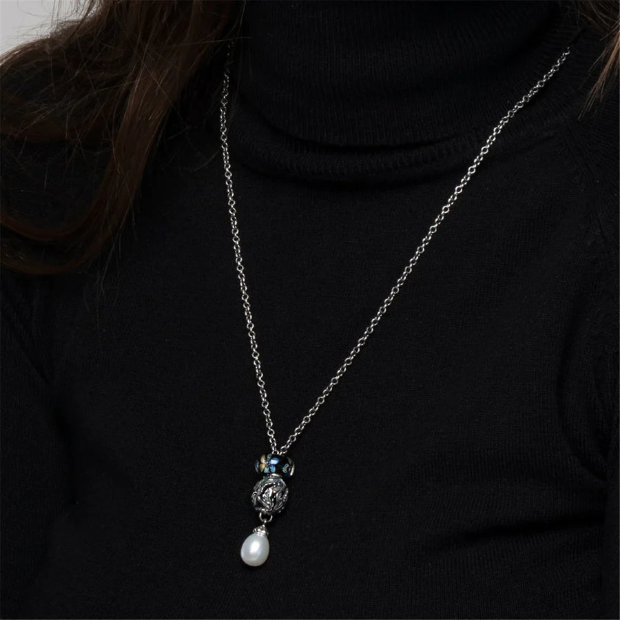 Trollbeads - Collana d'Argento con Perla