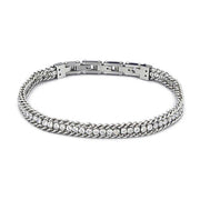 Bracciale uomo Boccadamo Man in acciaio e zirconi ABR665