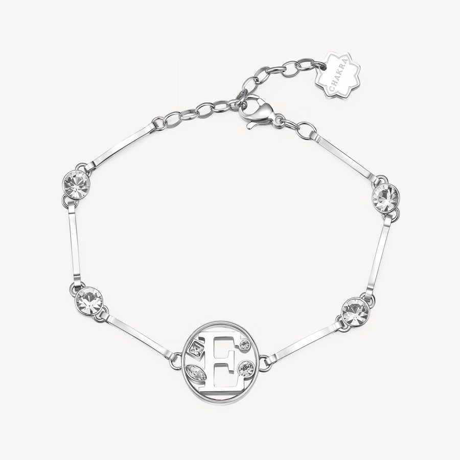 Bracciale donna Brosway in acciaio CHAKRA lettera E BHKB053