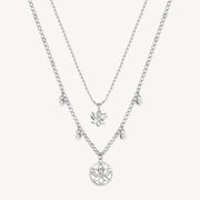 Collana donna Brosway in acciaio CHAKRA Fiore di Loto BHKN064