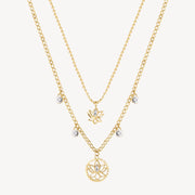 Collana donna Brosway in acciaio CHAKRA Fiore di Loto BHKN065