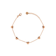Bracciale donna Rue des Mille catenella 5 Cuori BR-CAT 5CUO AU