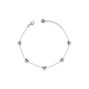 Bracciale donna Rue des Mille catenella 5 Cuori BR-CAT 5CUO AU