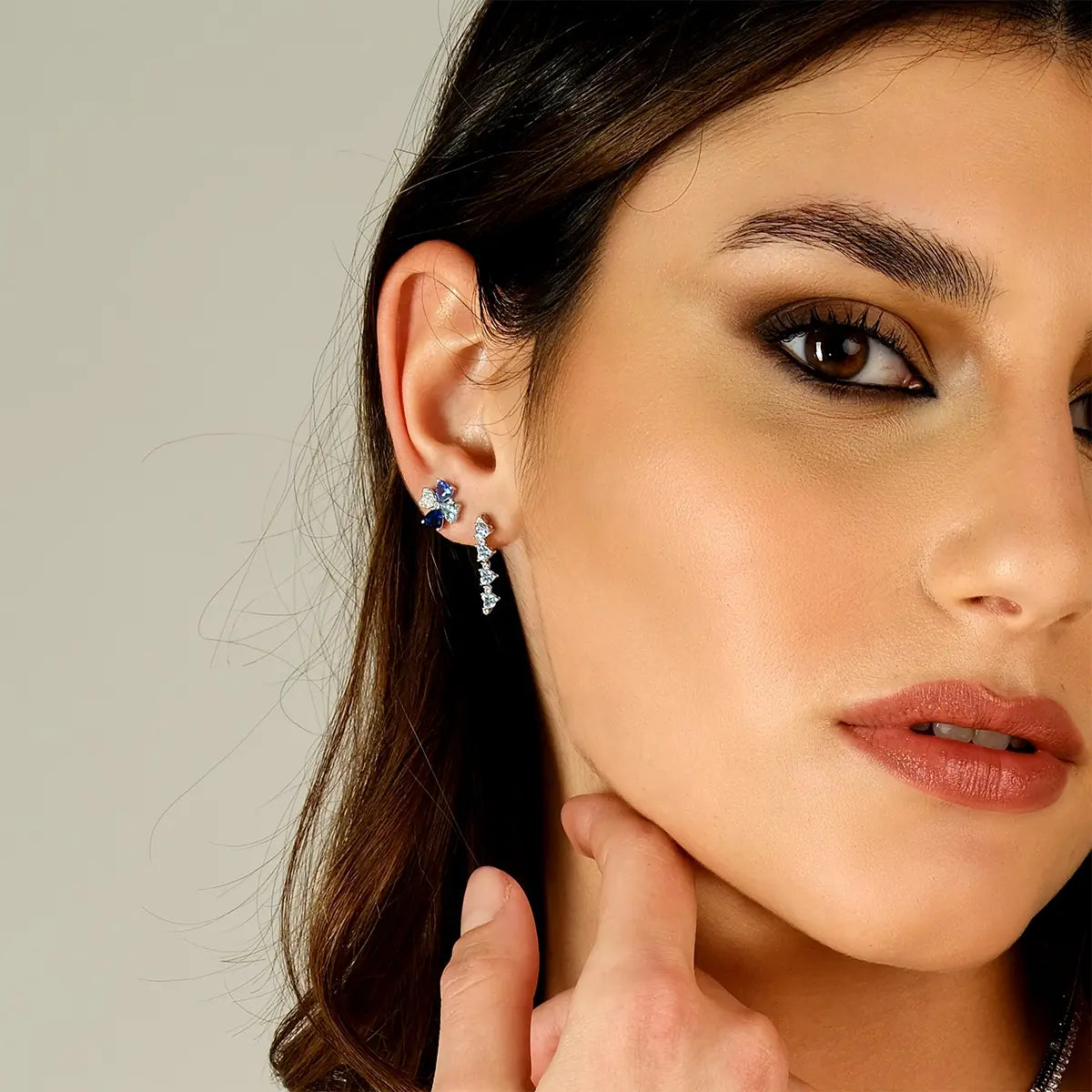 Orecchini donna Amen in Argento 925 Quadricuore EQUSBMBL