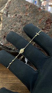 Bracciale unisex in oro giallo 18 Kt Rosario 10592-600-200