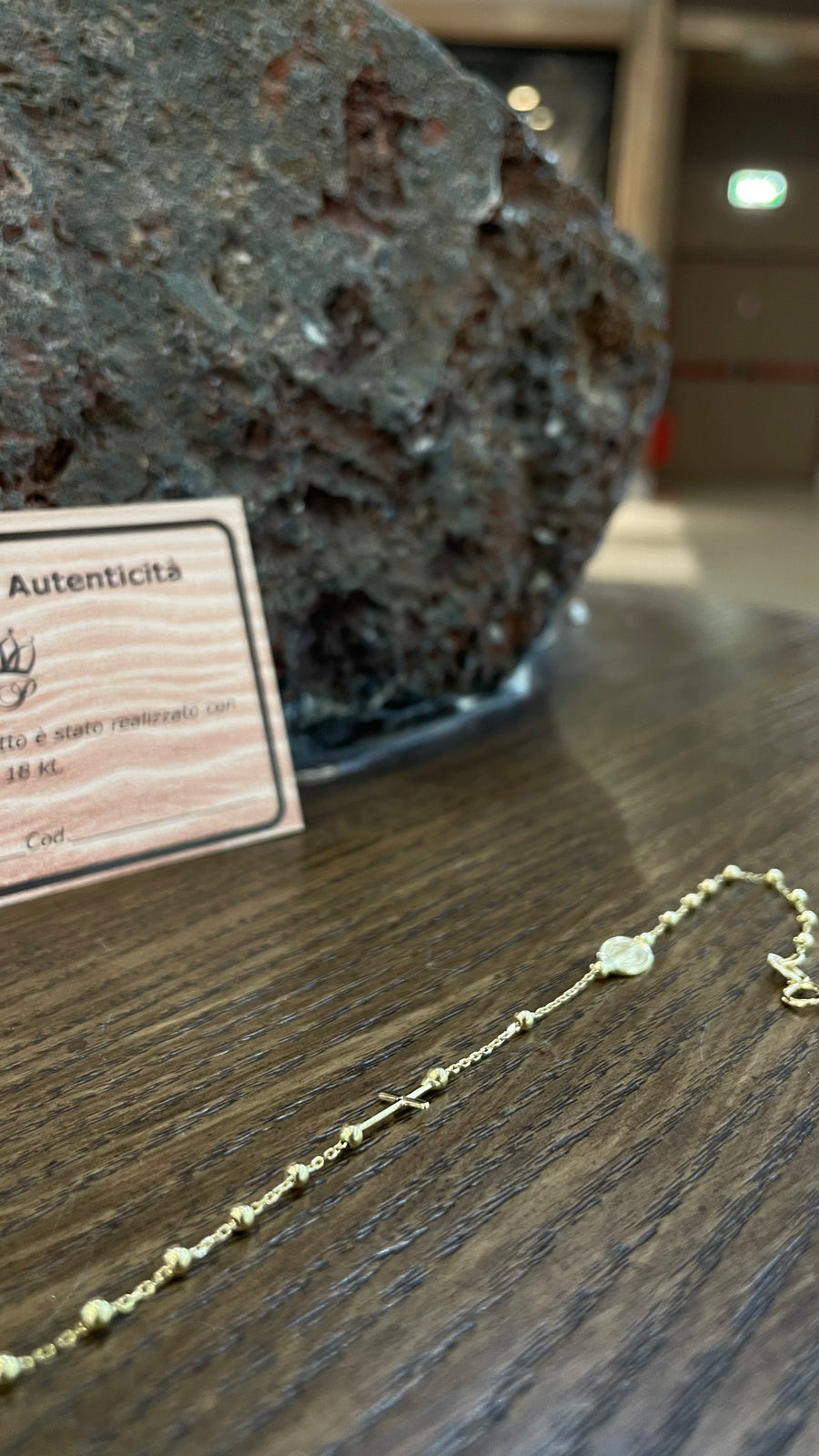 Bracciale unisex in oro giallo 18 Kt Rosario 10592-600-200