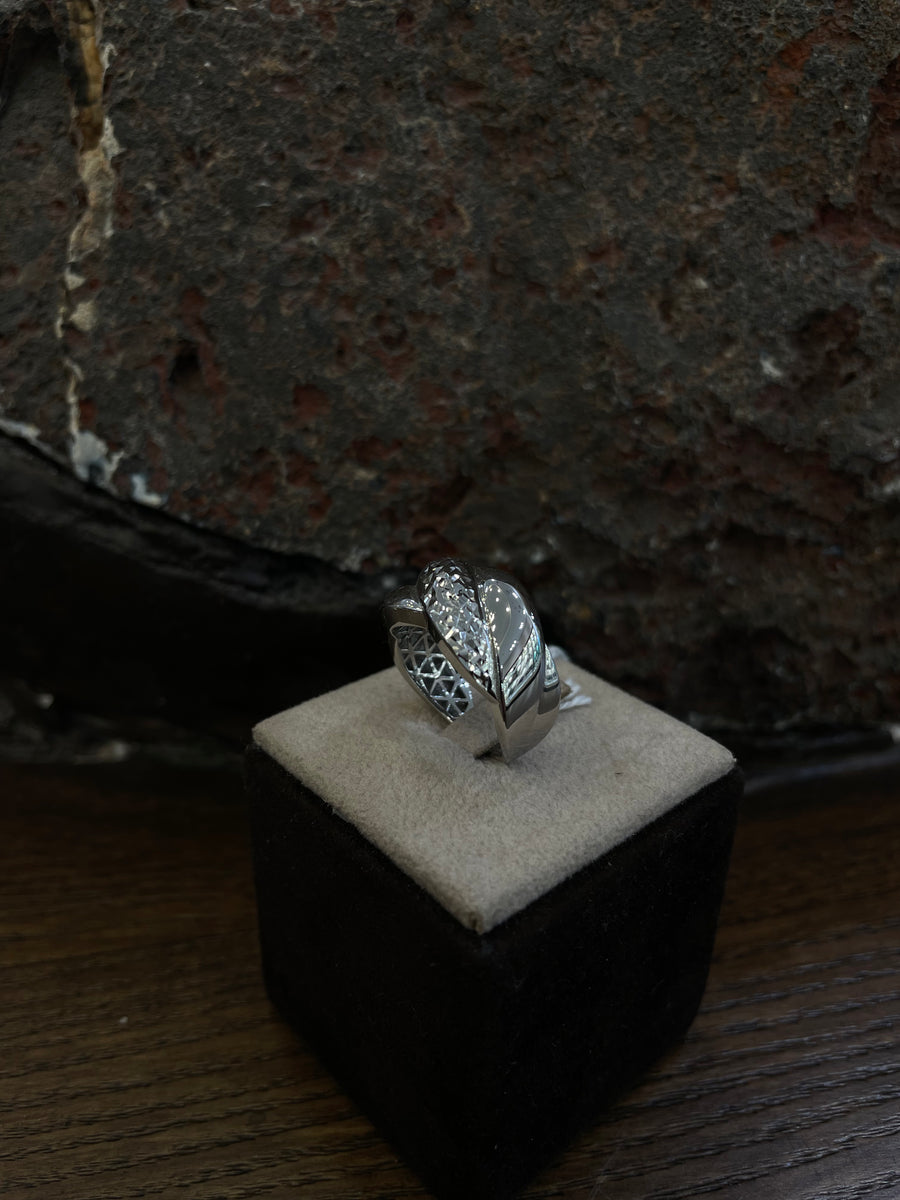 Anello in oro bianco 18 Kt 10566-900-370