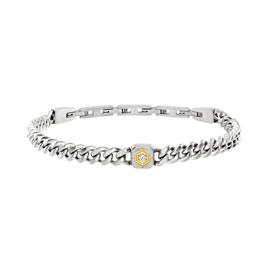Bracciale uomo Breil in acciaio CROSS ROADS TJ3815