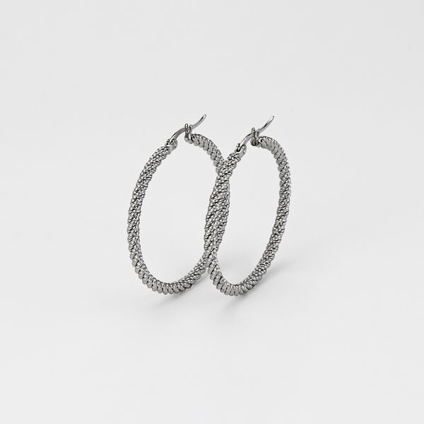 Orecchini donna Boccadamo Mya Creole torchon medium LK/OR35