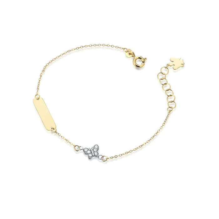 Bracciale Roberto Giannotti oro 9Kt con targhetta NKT341
