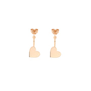 Orecchini donna Rue des Mille cerchio con ciondolo micro Cuore