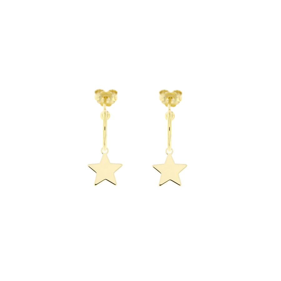 Orecchini donna Rue des Mille cerchio con ciondolo micro Stella