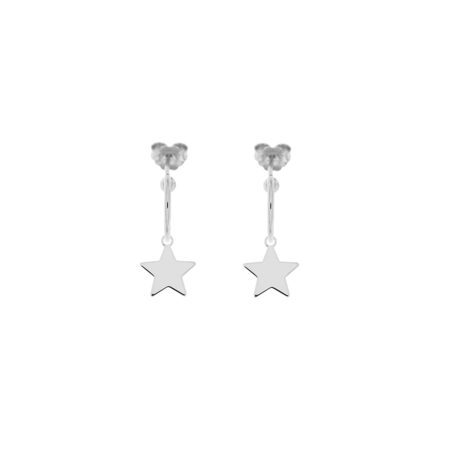 Orecchini donna Rue des Mille cerchio con ciondolo micro Stella