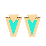 Orecchini donna Valentina Ferragni Studio RHEA AQUA GREEN DVF-OR-PE6