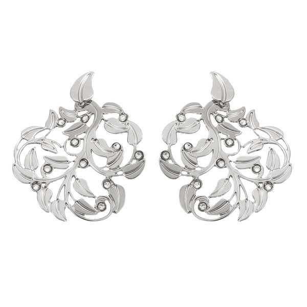 Orecchini donna Boccadamo con traforo ramage e Swarovski XOR162