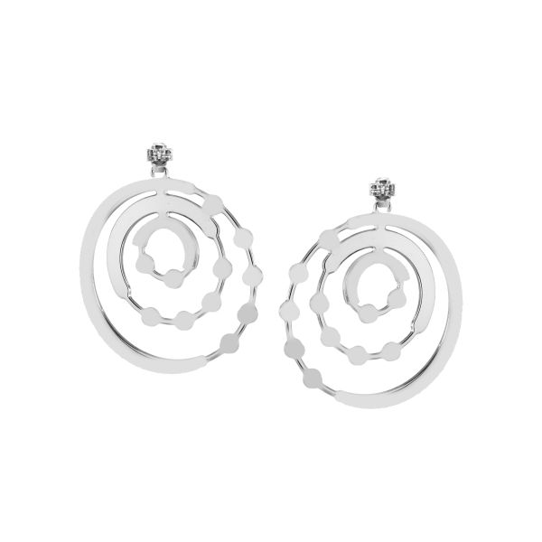 Orecchini donna Boccadamo Orbiter con zirconi e Swarovski XOR296