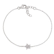 Bracciale donna Amen stella in argento con zirconi BRSTBBZ