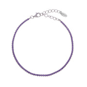 Bracciale Tennis Amen in argento 925 con zirconi Lilla BT1BLI17