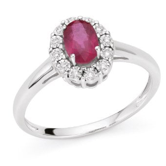 Anello da donna Donna Oro in oro 18 Kt con Rubino e Diamanti LAR10093.006