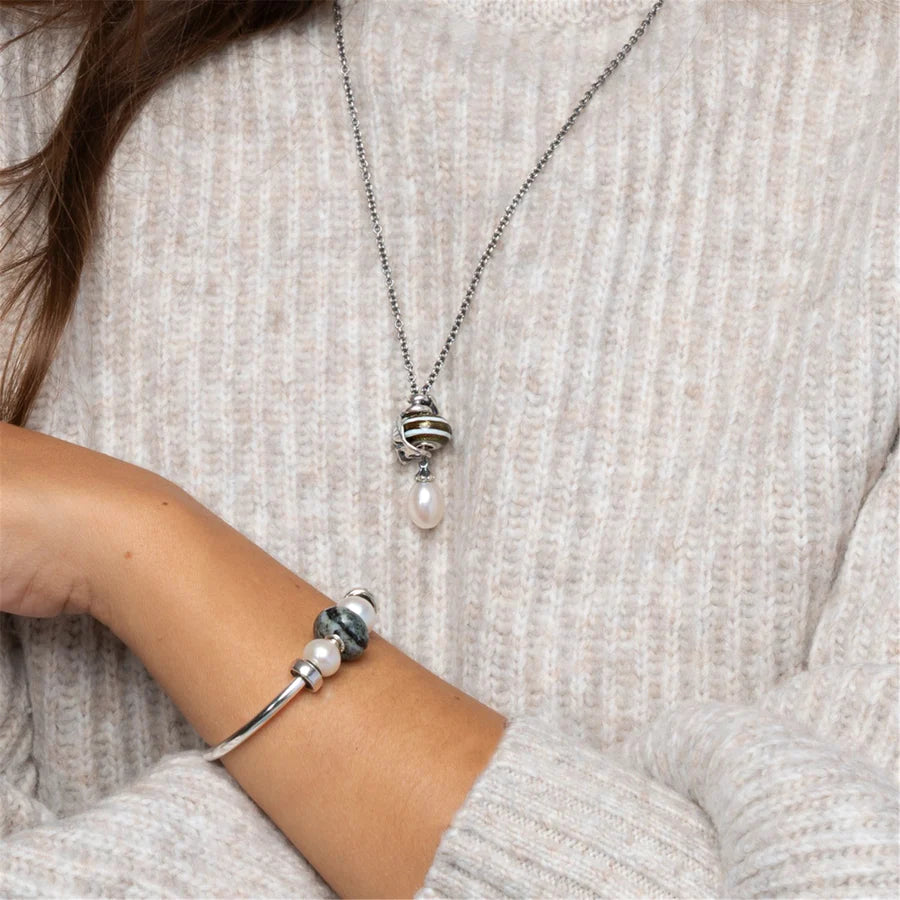 Trollbeads - Collana d'Argento con Perla