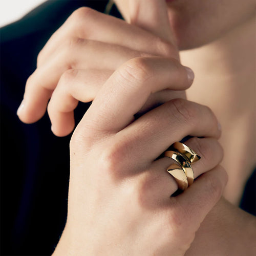 Anello donna Unoaerre contrarié tre giri 2233