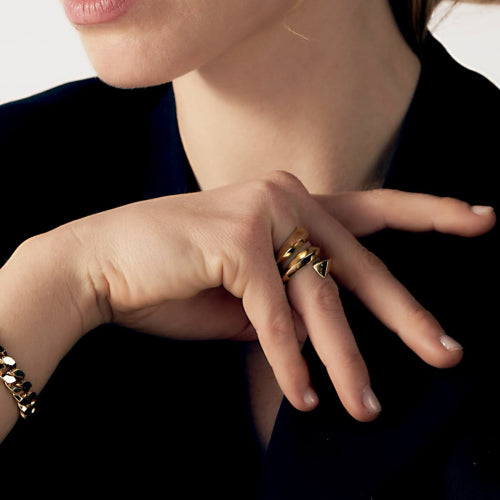 Anello donna Unoaerre contrarié tre giri 2233