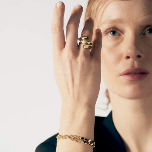 Anello donna Unoaerre contrarié tre giri 2233