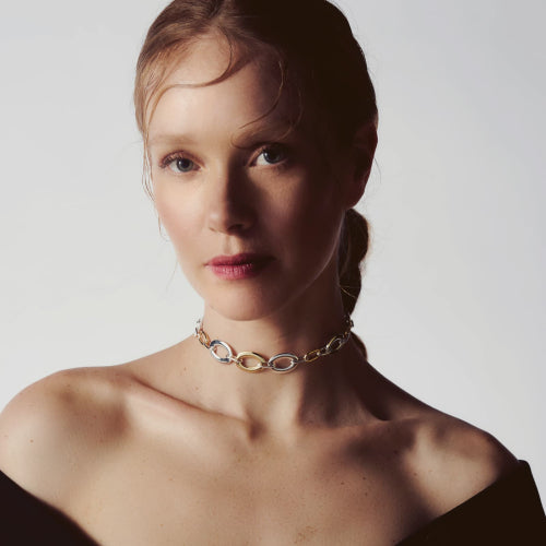 Collana donna Unoaerre bicolore Infinity 2253