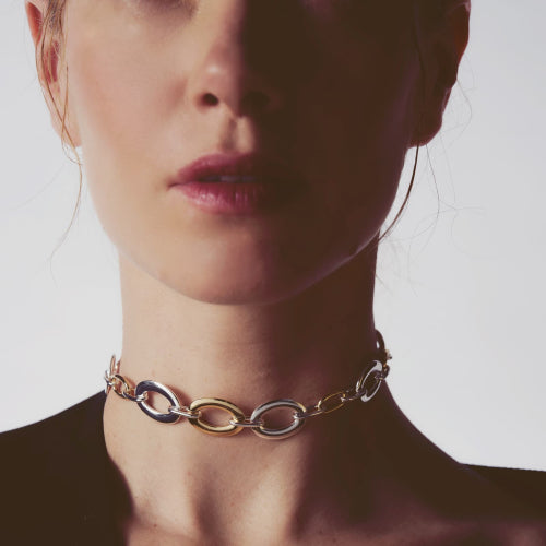 Collana donna Unoaerre bicolore Infinity 2253