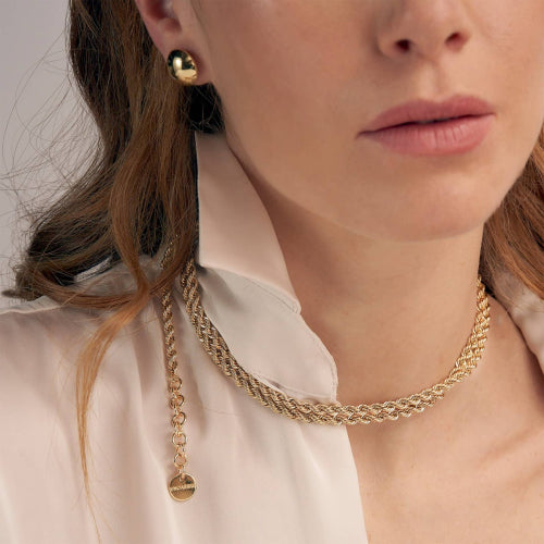 Collana donna Unoaerre in bronzo dorato 1518