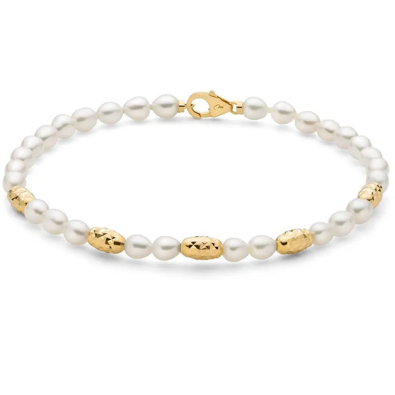 Bracciale donna Miluna in Argento 925 e perle PBR3634G