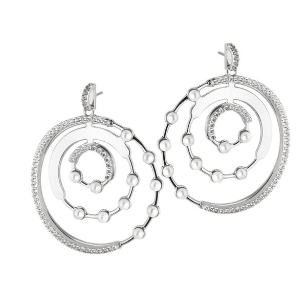 Orecchini donna Boccadamo Orbiter con zirconi e Swarovski XOR296