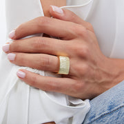 Anello donna Unoaerre in bronzo dorato 1916