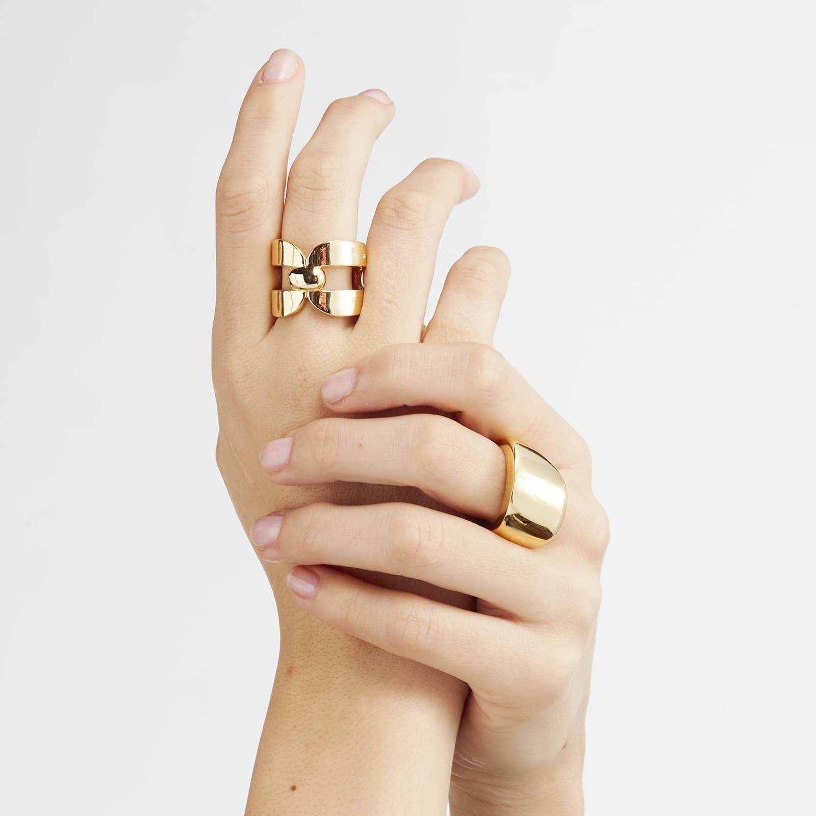 Anello donna Unoaerre in bronzo dorato Square 2031