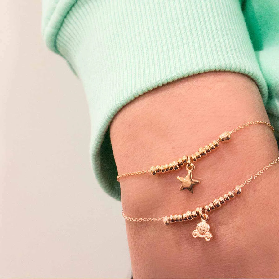 Bracciale donna Rue des Mille micro anelli e stella BR-002 1SOG STE